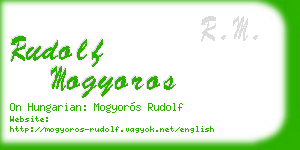 rudolf mogyoros business card